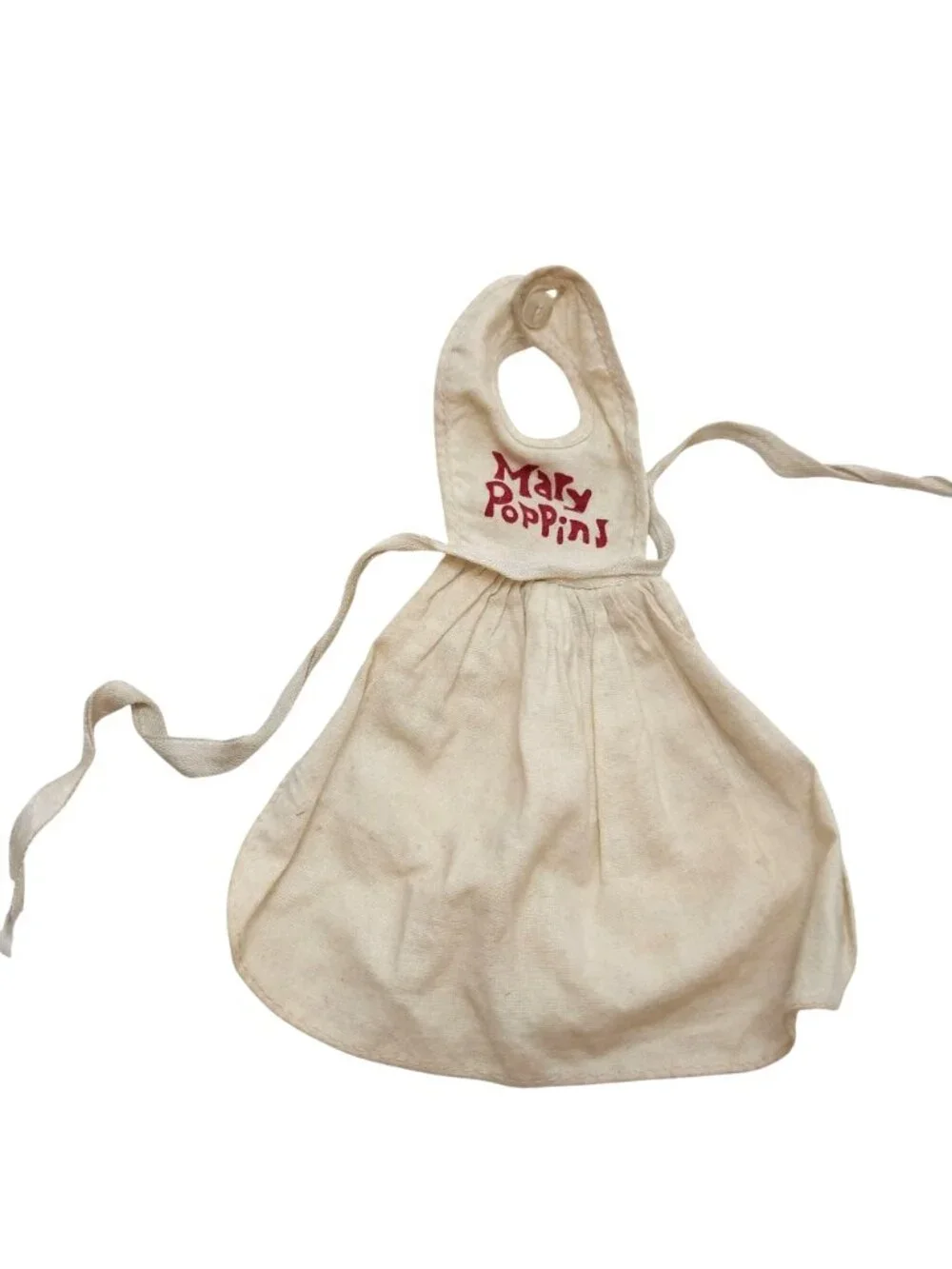 Vintage Mary Poppins Doll Apron with Ties for 11